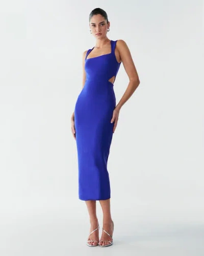 Bwldr Riri Maxi Dress In Blue