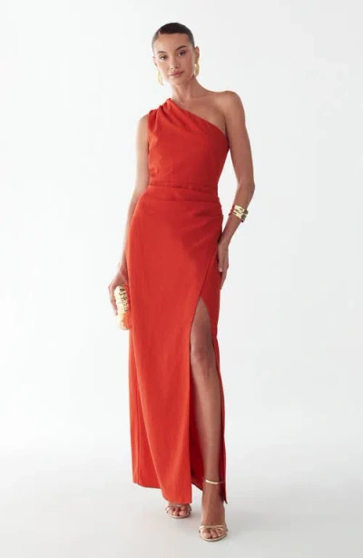 Bwldr Robin Maxi Dress In Orange
