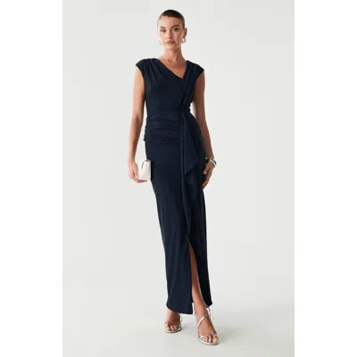 Bwldr Sami Maxi Dress In Blue
