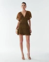 Bwldr Serla Mini Dress In Brown