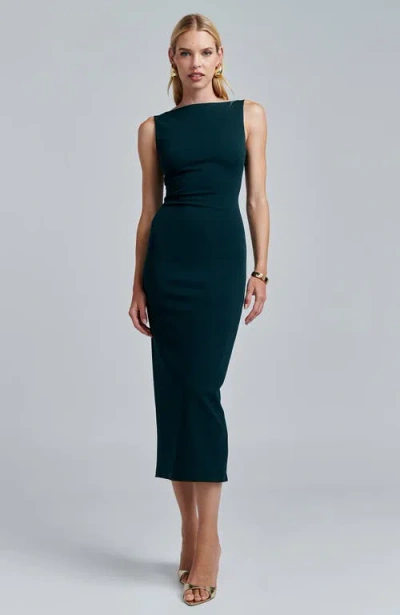 Bwldr Shian Midi Dress In Green