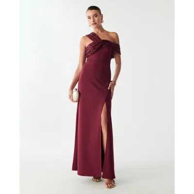 Bwldr Trisha Maxi Dress In Brown
