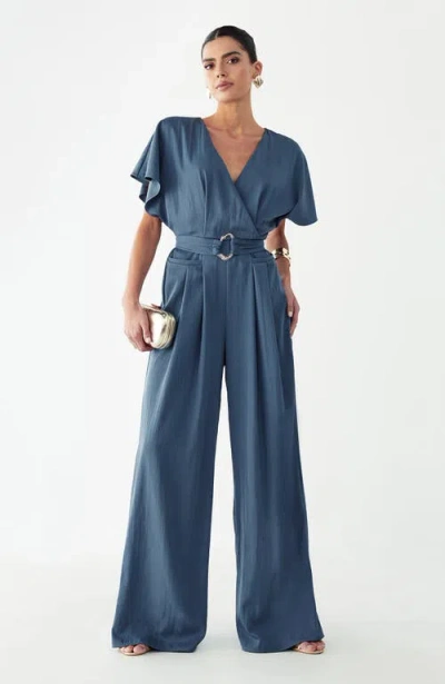 Bwldr Zarah Jumpsuit In Blue