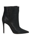 By A. Woman Ankle Boots Black Size 5 Textile Fibers In Black