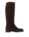 By A. Woman Boot Dark Brown Size 6 Leather In Brown