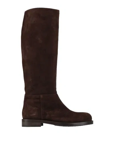 By A. Woman Boot Dark Brown Size 6 Leather