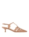 By A. Woman Pumps Blush Size 7 Leather In Brown