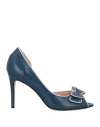 By A. Woman Pumps Navy Size 8 Leather