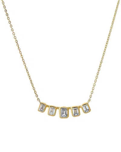 By Adina Eden 14k 0.80 Ct. Tw. Lab-grown Diamond Necklace In Pattern