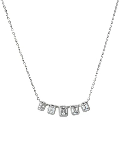 By Adina Eden 14k 0.80 Ct. Tw. Lab-grown Diamond Necklace In Metallic