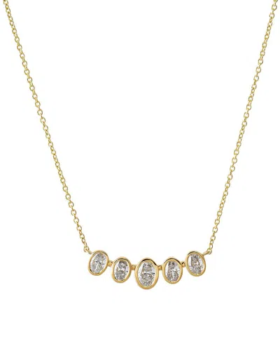 By Adina Eden 14k 0.80 Ct. Tw. Lab-grown Diamond Necklace In Neutral