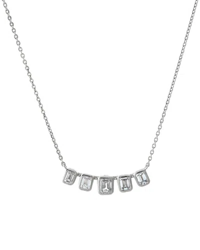 By Adina Eden 14k 0.80 Ct. Tw. Lab-grown Diamond Necklace In Metallic