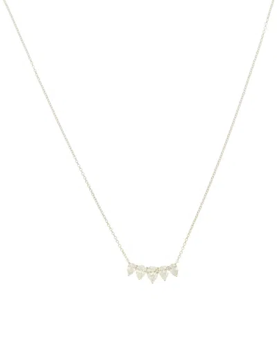 By Adina Eden 14k 0.80 Ct. Tw. Lab-grown Diamond Necklace In Metallic