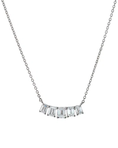 By Adina Eden 14k 0.80 Ct. Tw. Lab-grown Diamond Necklace In White Gold
