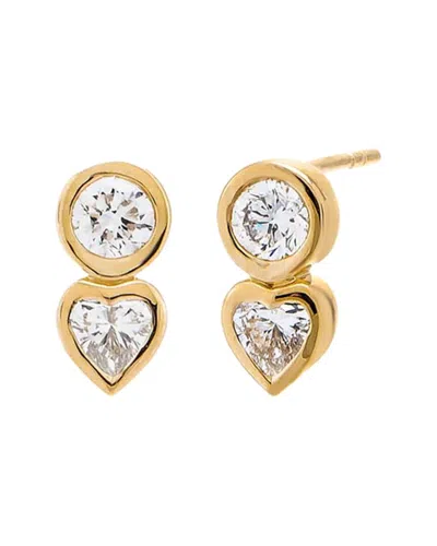 By Adina Eden 14k 1.00 Ct. Tw. Lab-grown Diamond Earrings In Gold