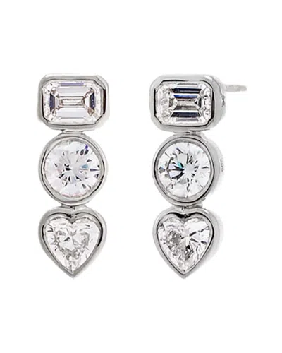 By Adina Eden 14k 1.51 Ct. Tw. Lab-grown Diamond Earrings In Metallic