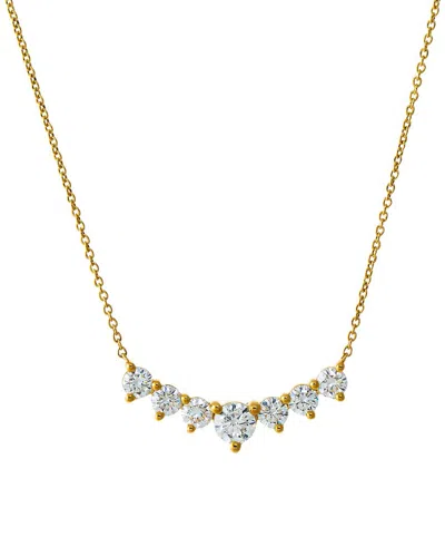 By Adina Eden Adina Eden 14k Lab-grown Diamond Necklace In Gold