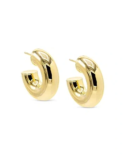 By Adina Eden Bubble Chunky Hoop Earrings In Gold