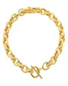 By Adina Eden Chunky Chain Link Toggle Bracelet In Gold