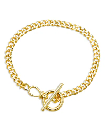 By Adina Eden Chunky Cuban Link Toggle Bracelet