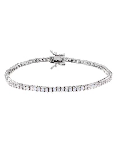 By Adina Eden Classic Tennis Bracelet In Metallic