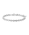 By Adina Eden Cubic Zirconia Bezel Multi Graduated Tennis Bracelet