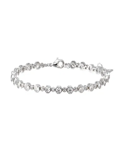 By Adina Eden Cubic Zirconia Bezel Multi Graduated Tennis Bracelet