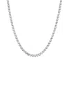By Adina Eden Cubic Zirconia Bezel Tennis Necklace