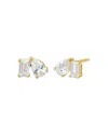 By Adina Eden Cubic Zirconia Mixed Cut Stud Earrings