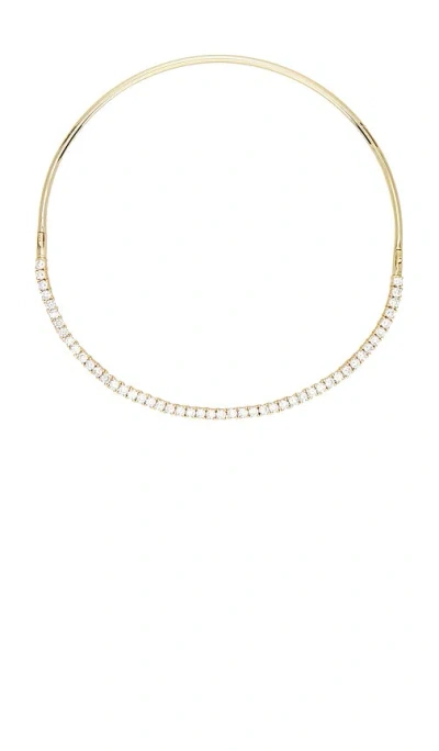 By Adina Eden Cz Half Tennis Collar Choker In Gold
