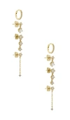 By Adina Eden Graduated Drop Earring Combo Set In Gold