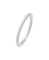 By Adina Eden Micro Pave Sterling Silver Eternity Band Ring In Metallic