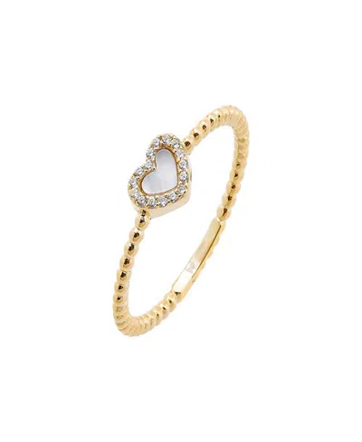 By Adina Eden Pave Colored Gemstone Beaded Ring