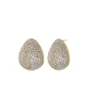 BY ADINA EDEN PAVE PUFFY ON THE EAR STUD EARRING