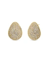 BY ADINA EDEN PAVE PUFFY ON THE EAR STUD EARRINGS