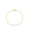 By Adina Eden Shiny Baby Mariner Gold Plated Chain Bracelet In Brown