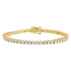 BY ADINA EDEN BY ADINA EDEN THIN THREE PRONG TENNIS BRACELET