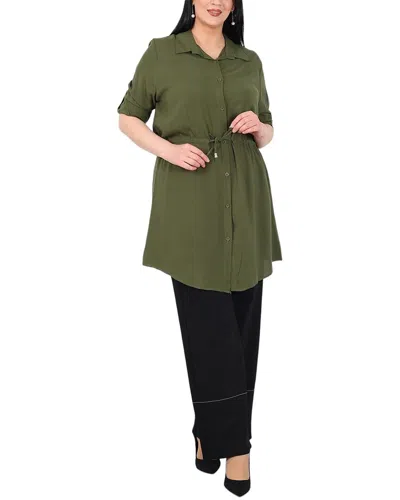 By Alba Plus Tunic In Green