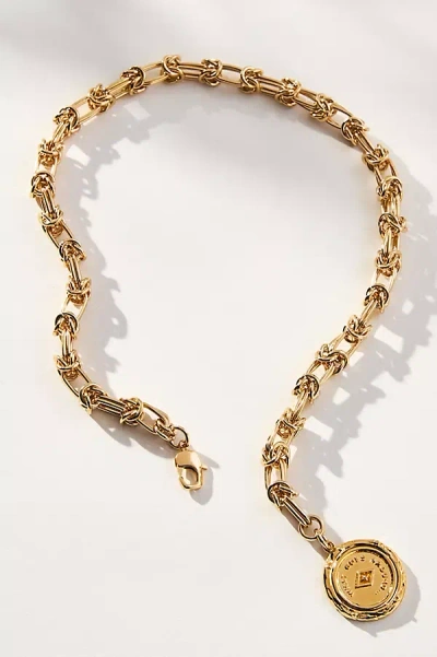 By Alona Sydney Knot-chain Charm Necklace In Gold