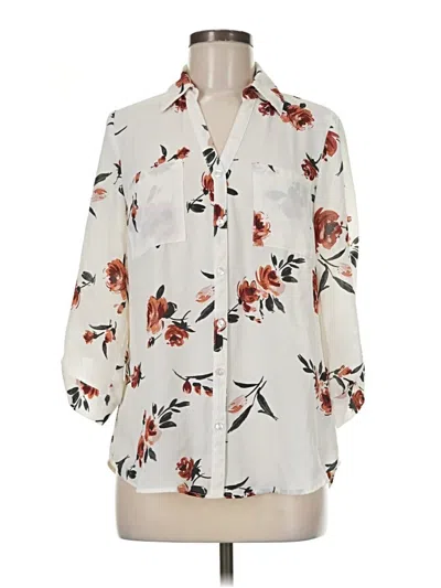 Pre-owned By & By 3/4 Sleeve Blouse In Ivory