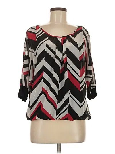 Pre-owned By & By 3/4 Sleeve T-shirt In Red