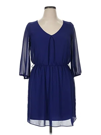 Pre-owned By & By Casual Dress In Blue