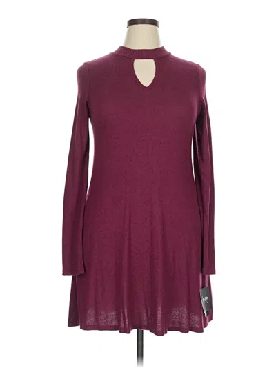Pre-owned By & By Casual Dress In Burgundy