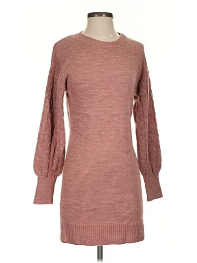 Pre-owned By & By Casual Dress In Burgundy