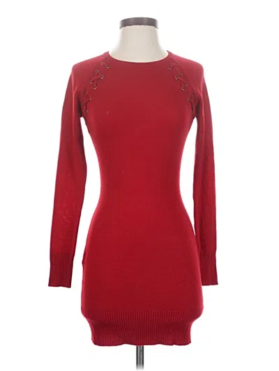 Pre-owned By & By Casual Dress In Burgundy