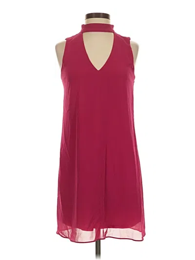 Pre-owned By & By Casual Dress In Burgundy
