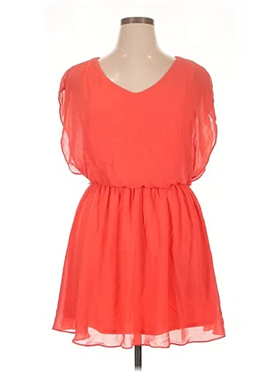 Pre-owned By & By Casual Dress In Orange