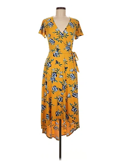 Pre-owned By & By Casual Dress In Yellow