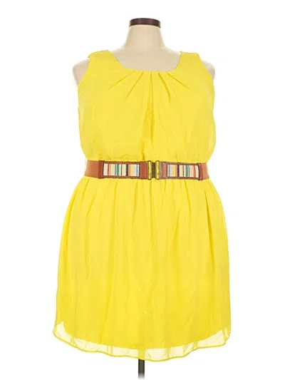 Pre-owned By & By Casual Dress In Yellow