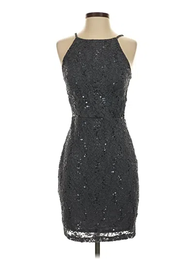 Pre-owned By & By Cocktail Dress In Silver